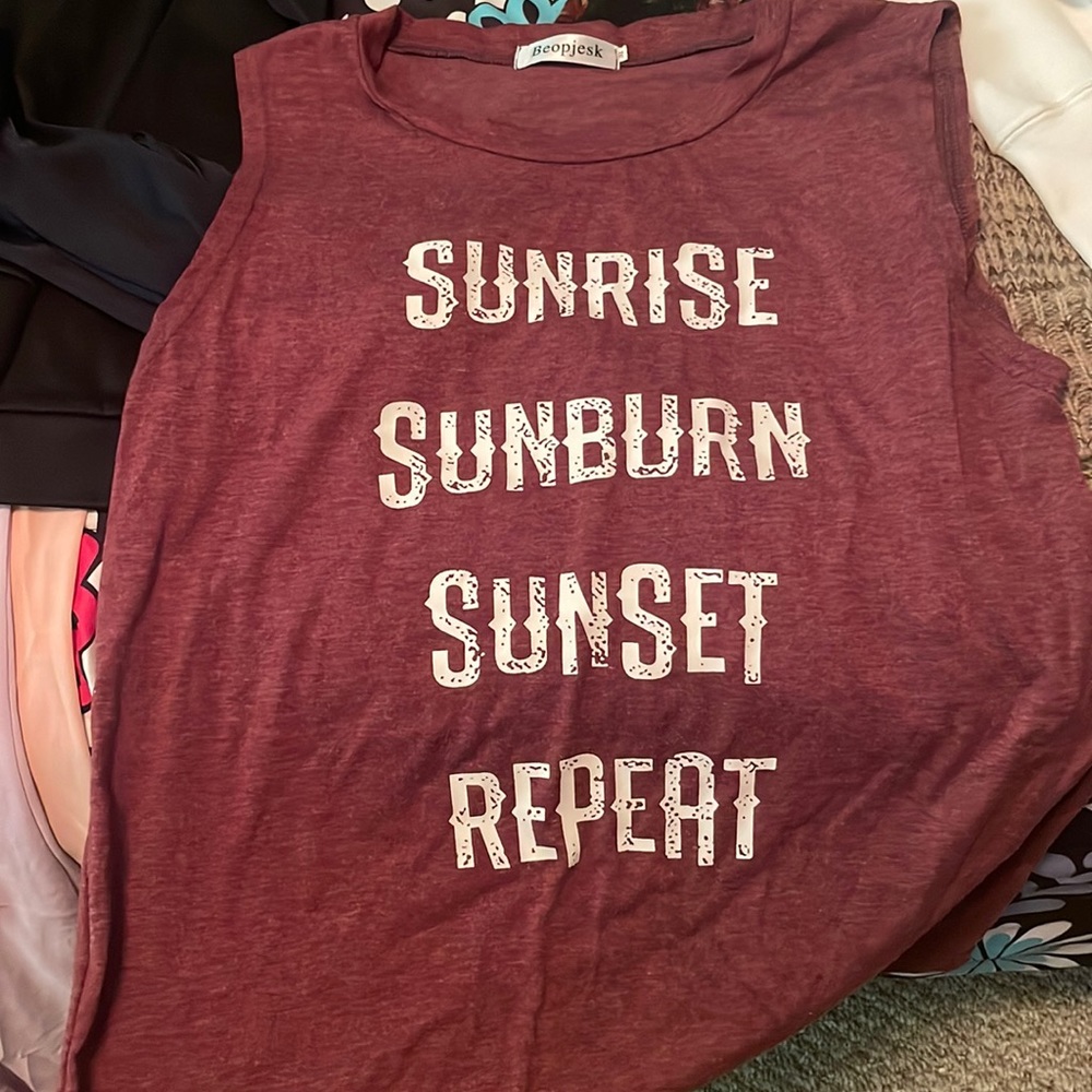 Women’s size medium tank top.